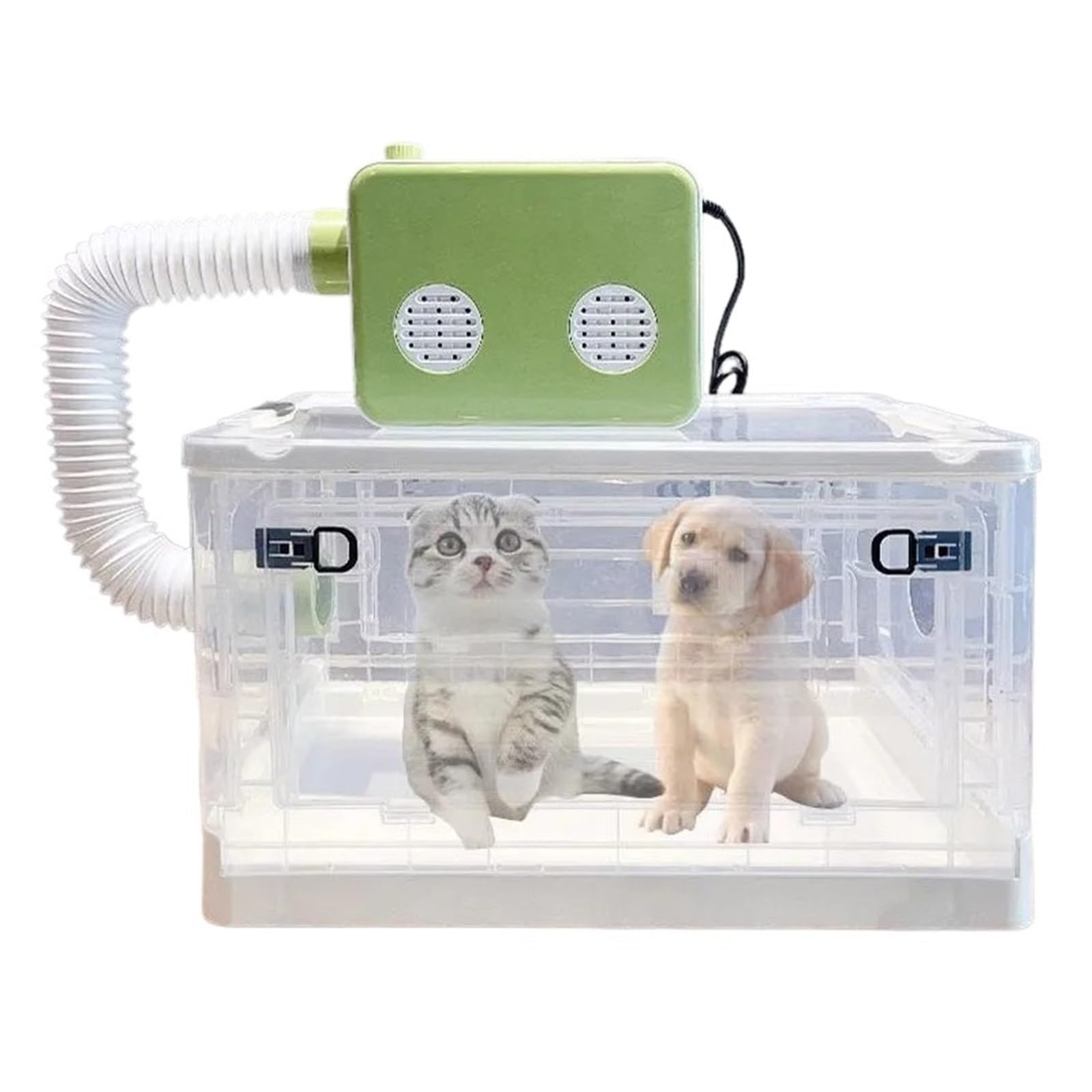 Secador De Mascotas Cabina de secado for mascotas del hogar, secador de aire pequeño y silencioso for perros, secador de pelo profesional, armario de secado, productos de baño for gatos y animales Sec