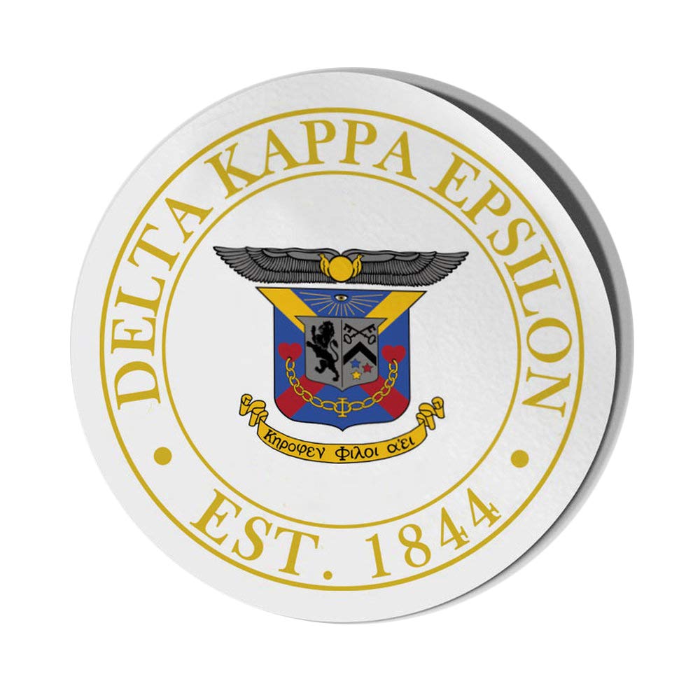 Delta Kappa Epsilon DKE Circle Crest - Shield Decal