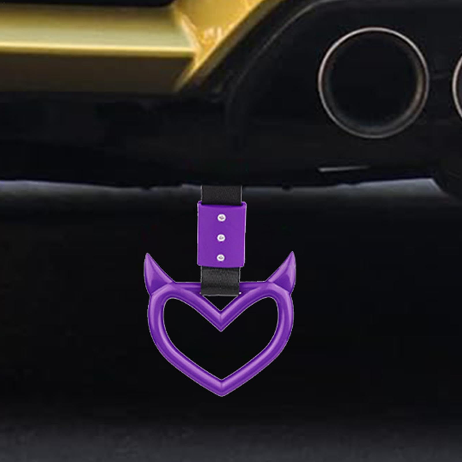 Hartvormige handvatriemen | Auto Handvat Strap Drift Charme, Auto Handvat Bandjes Decoratieve Achterbumper Waarschuwing Ring voor Auto Interieur Exterieur Decoratie
