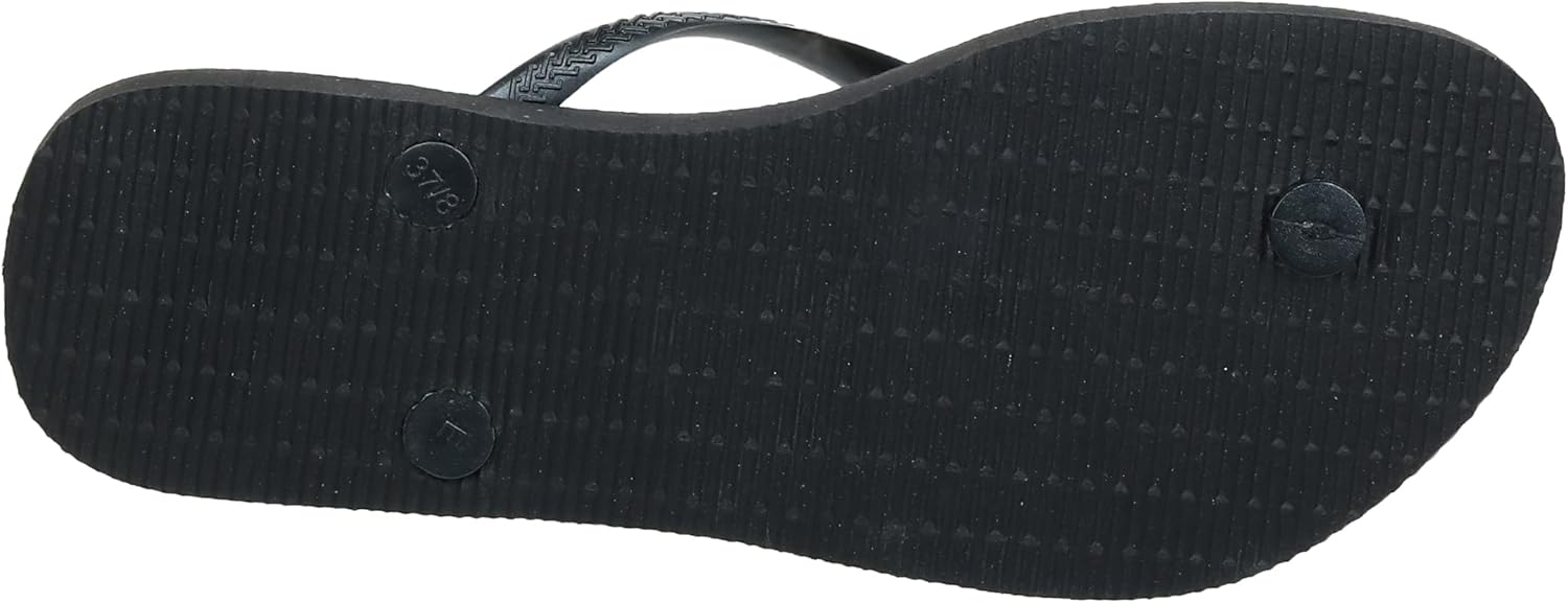 Havaianas Women's Slim Velvet Flip Flop Sandal 9-10 Black