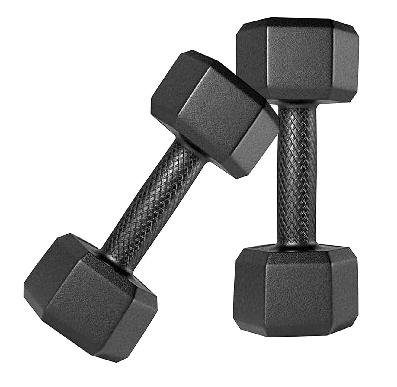 VICTORY HEXA -Pair PVC Dumbbell for Home Gym & Fitness Fixed Weight Dumbbell Black (1 kg) (B09Q243K4M) Amazon Price History, Amazon Price Tracker