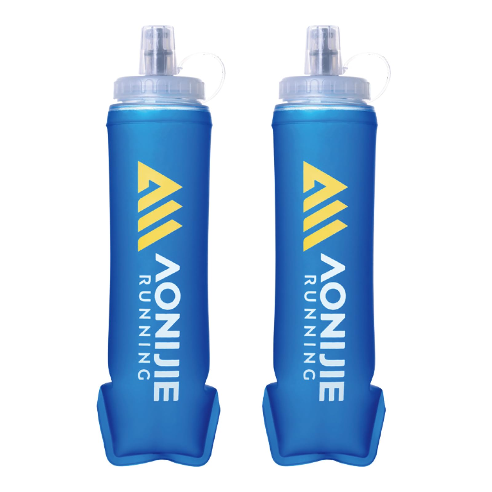 TRIWONDER Collapsible Flask Soft Folding Water Bottles - Large Mouth for Easy Filling - BPA-Free Hydration Bottle Ideal for Running Hiking Cycling