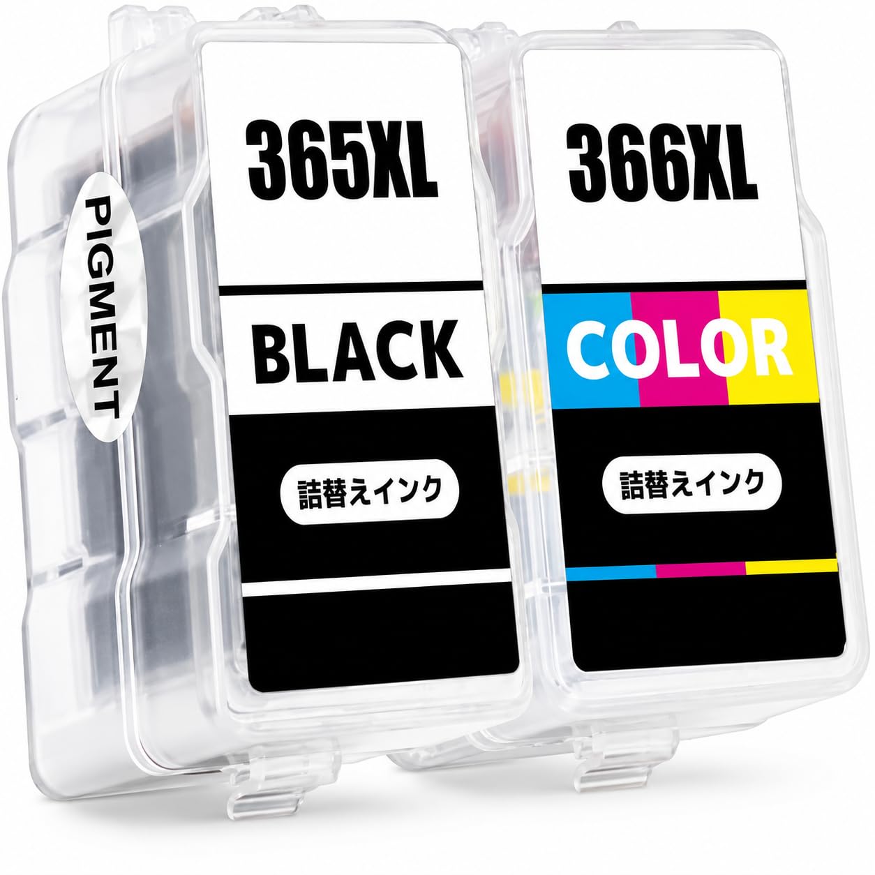 Amazon.co.jp: 【BAALAND】キャノン BC-365 顔料ブラック BC-366 染料