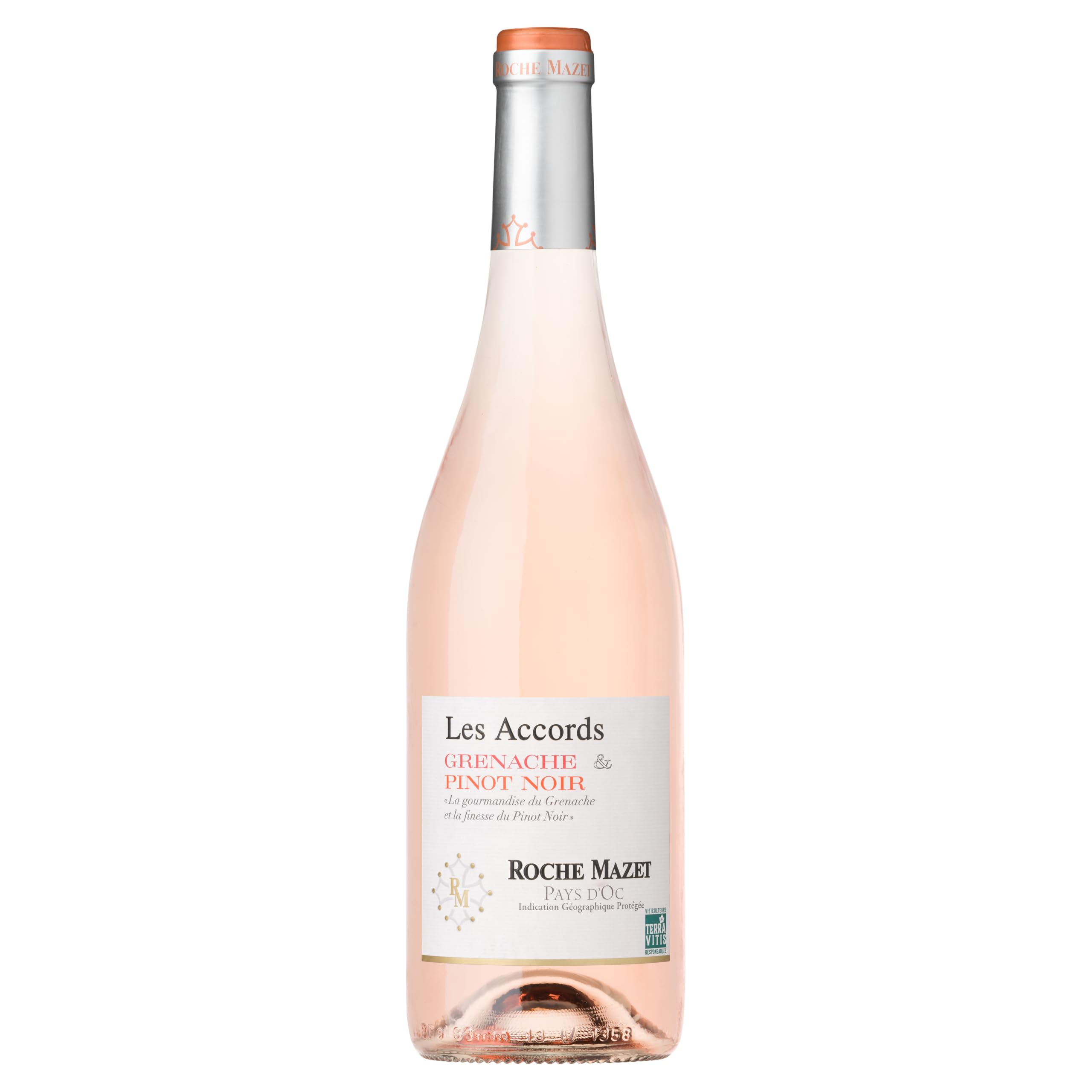 Les Accords de Roche Mazet - Garnacha Pinot Noir - IGP Pays d'Oc - Vino Rosado - Terra Vitis - 6 botellas x 75 cl