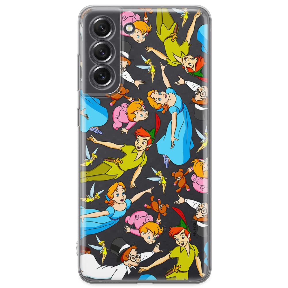 ERT GROUP mobile phone case for Samsung S21 FE original and officially Licensed Disney pattern Peter Pan 002 optimally adapted to the shape of the mobile phone, partially transparent
