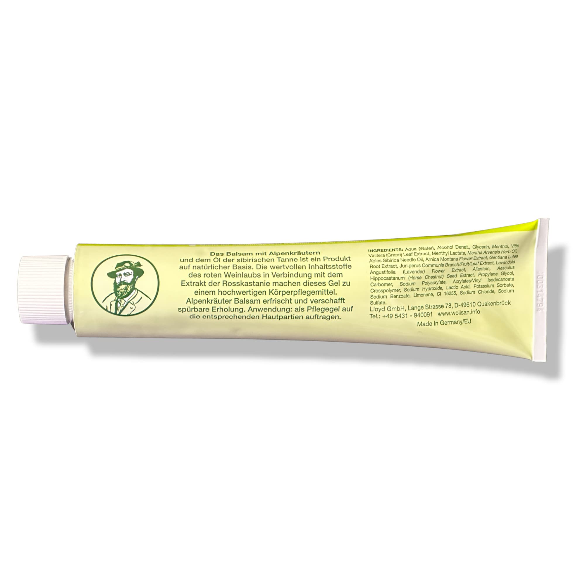 Oryginalna maść z Alp Lloyd Lacure Wellness Sport Massage z ziołami, łagodząca ból, przeciwzapalna (balsam z Alp z liści winogron i kasztanowca, 800 ml)