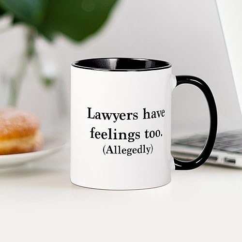 Miniatura 4 de CafePress Lawyers Have Feelings Too Mugs Taza de café de cerámica, taza de té, 11 onzas