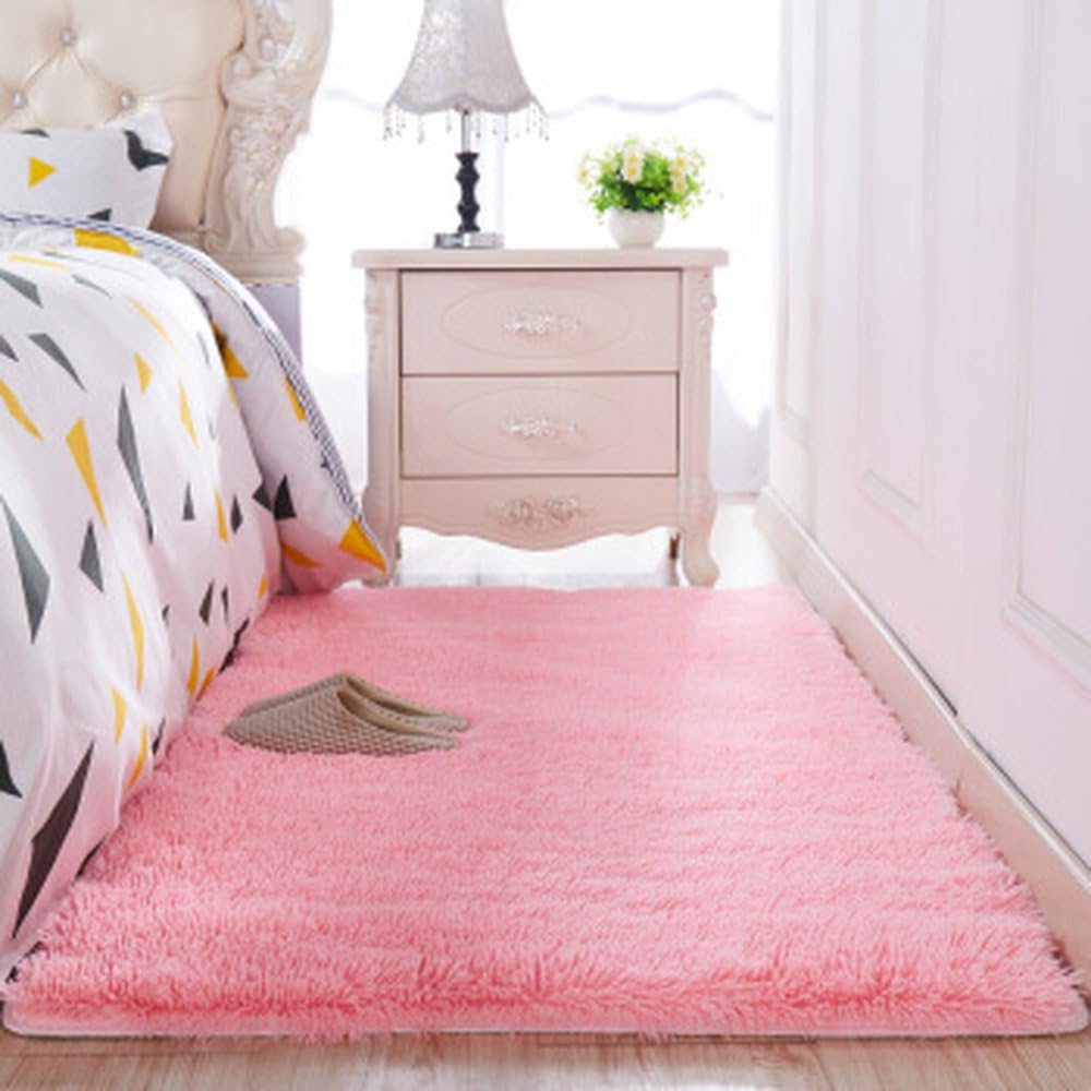 Tapis de cheveux en soie lavé de qualité supérieure au toucher peluche