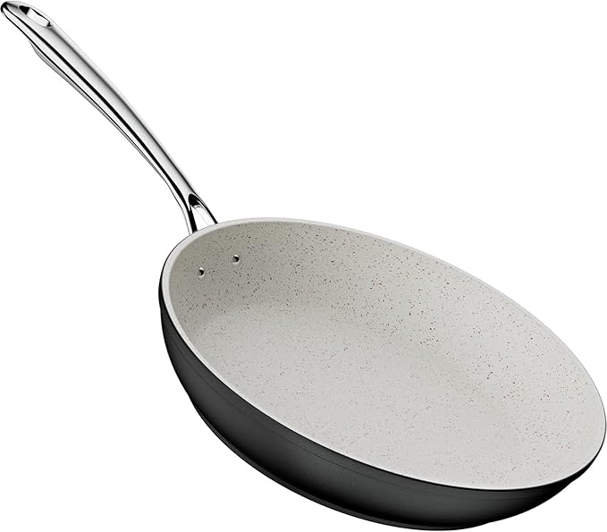 Nonstick Frying Pan, Granite Coating Skillet with AntiWarp