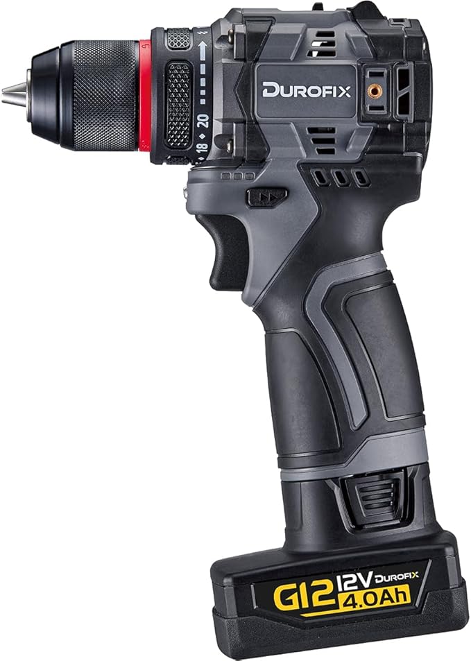 Taladro Percutor Inalámbrico Durofix G12 12V con Batería 4.0 Ah miniatura 3