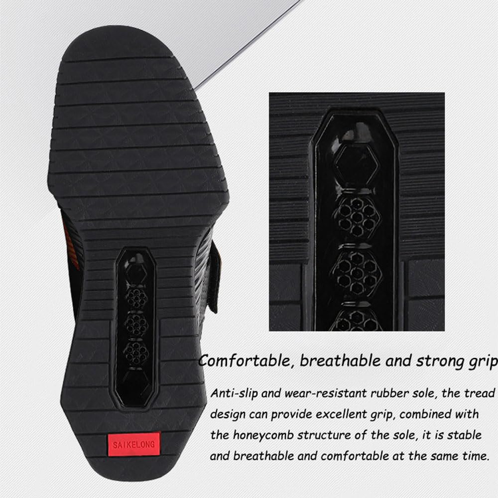 Zapatillas de Powerlifting para Entrenamientos Pesados,Zapatillas para Sentadillas para Hombre,Zapatillas de Halterofilia para Levantamiento de Potencia Culturismo,Trainer,Zapatos de Fitness,39-46 EU