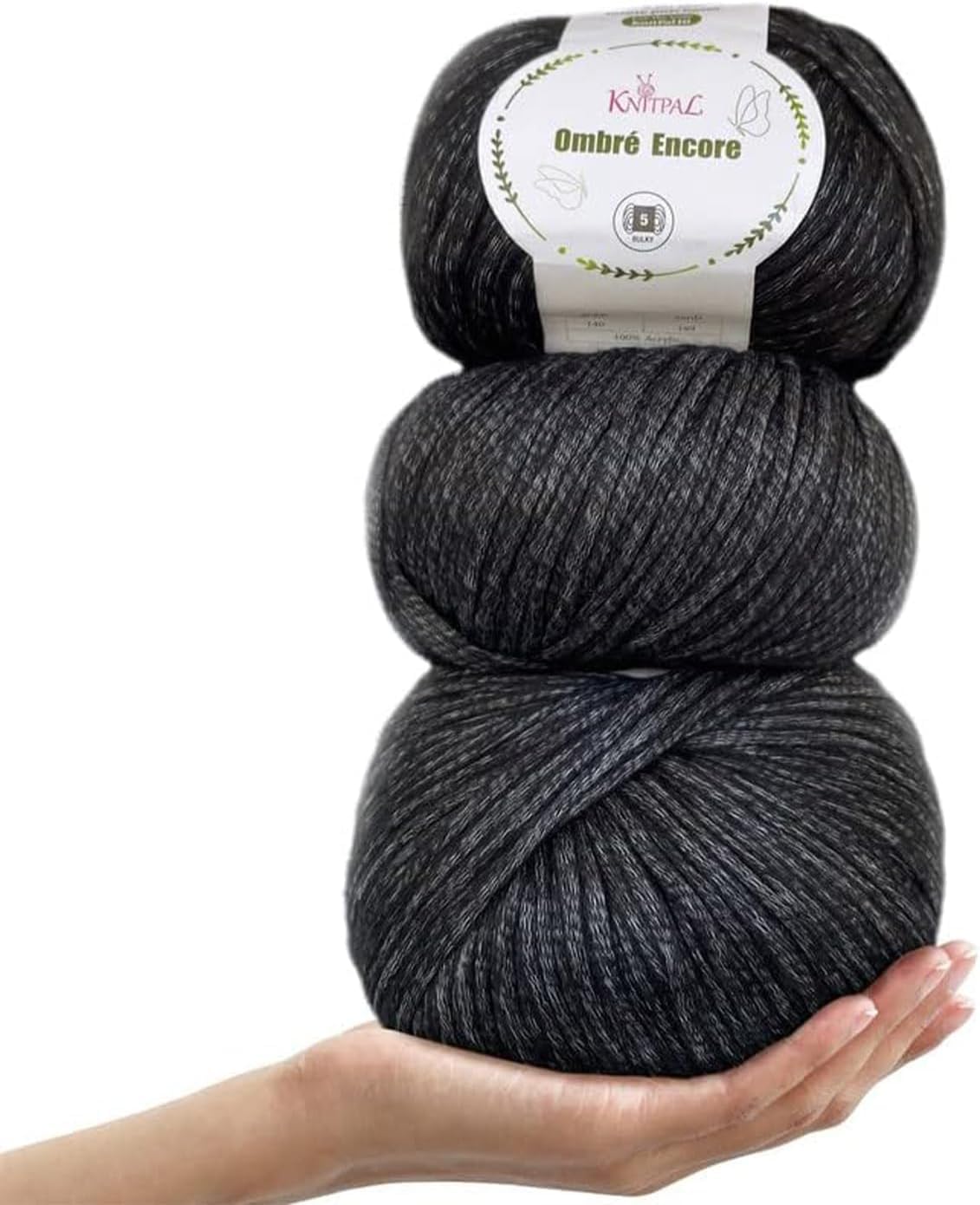 leinwände Mix Yarn Crochet Top / Black leinwände Mix Yarn Crochet