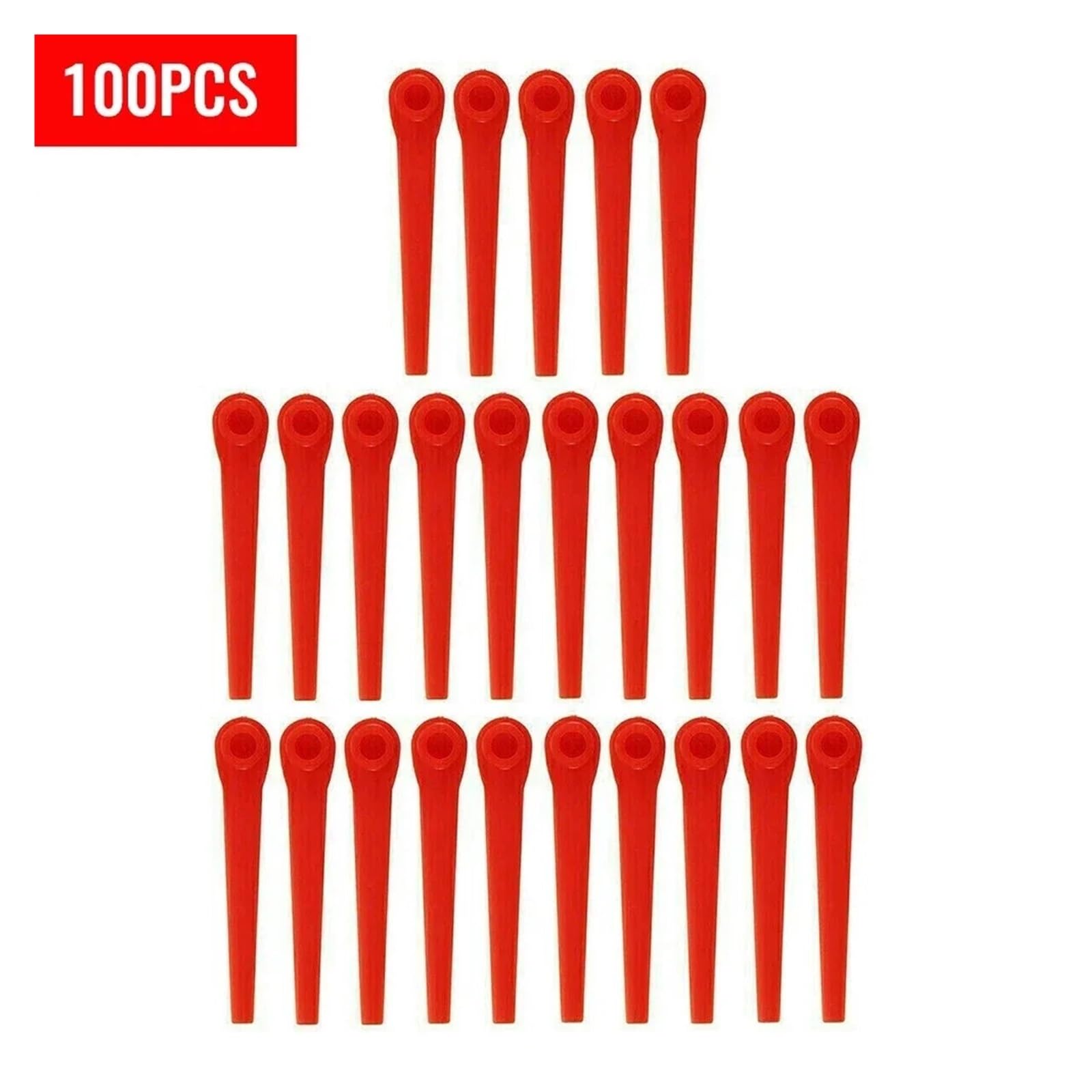 Cuchillas de desbrozadora de plástico compatibles con cortacésped Gardena EasyCut Li-18/23R cuchillas para | 200 unidades