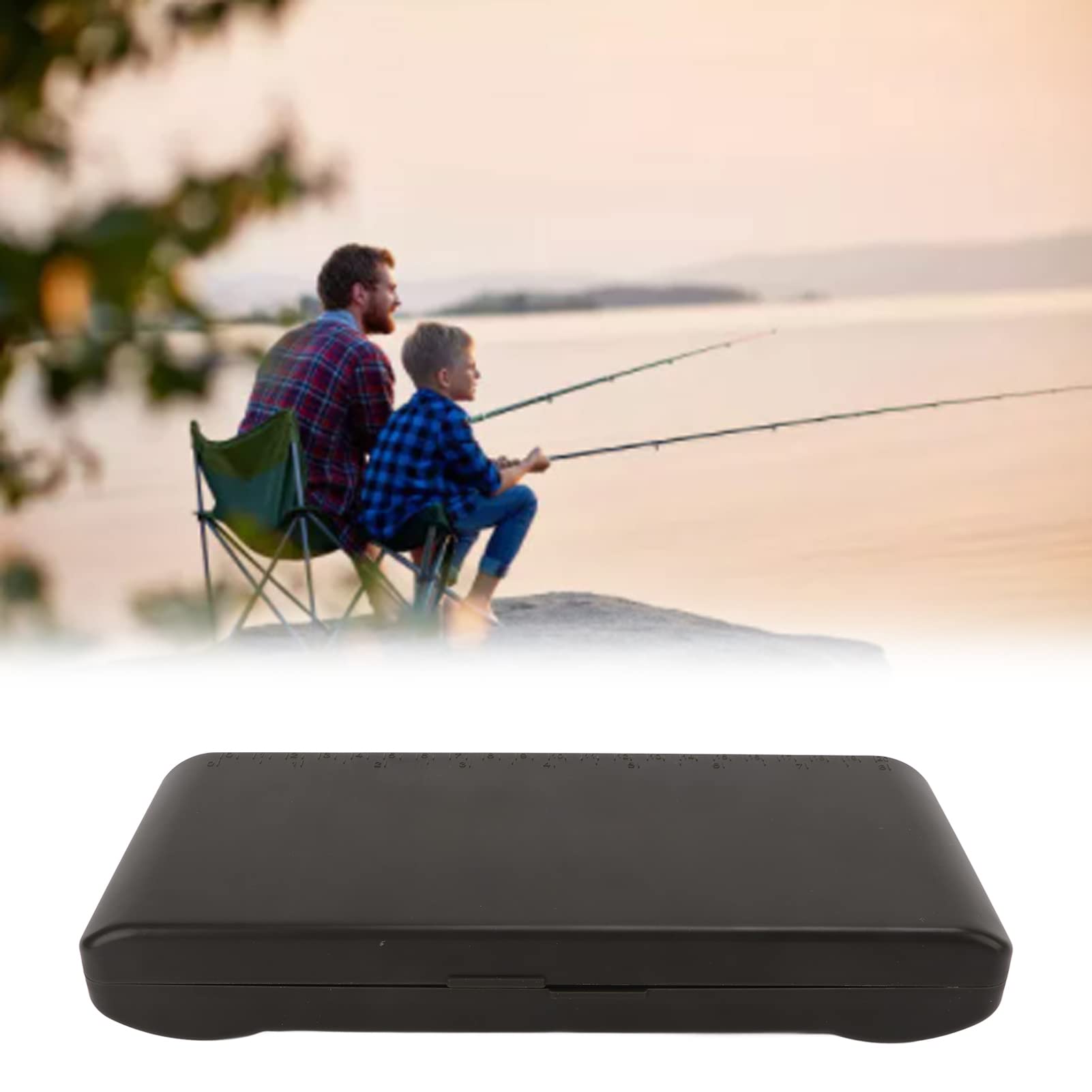 Caja de aparejos de pesca de carpa al aire de 2 capas, caja de almacenamiento de aparejo de pesca con 30 pines, caja de aparejo de plástico de doble capa para equipo de anzuelo