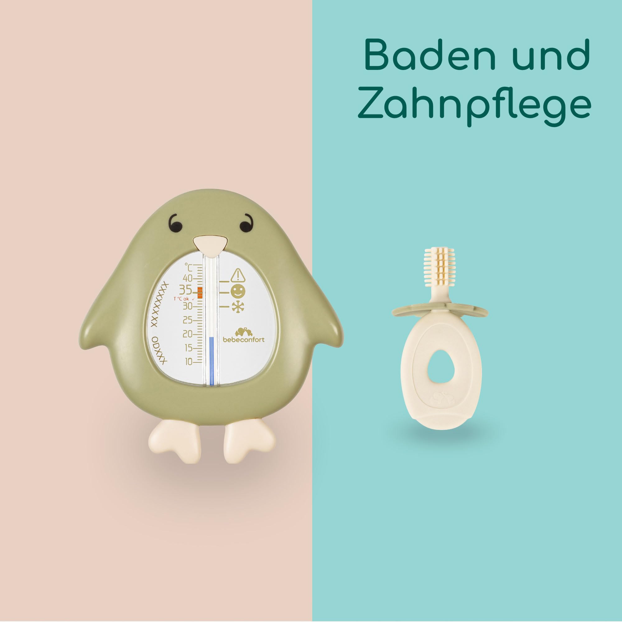 Bebeconfort Hygieneartikel-Set, Babygesundheit und Pflegeset, für Neugeborene ab Geburt, ideal für unterwegs, inklusive Tasche, Under the Sea