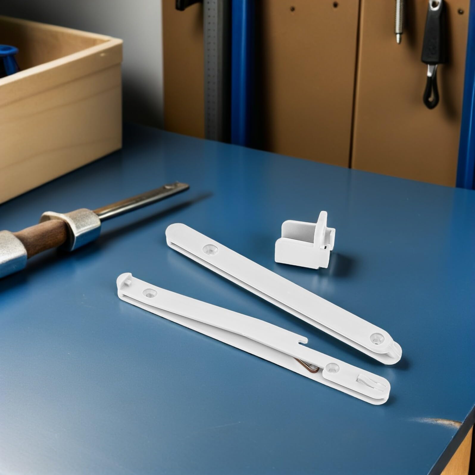 Levemolo Juego de Conectores Ajustables Herrajes de Plástico y Acero para Montaje Seguro y Elevación Suave para Riel de Cuna y Muebles en Reparaciones y Ensamblaje