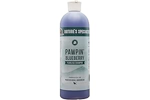 Nature's Specialties PawPaws Natural Blueberry Ultra-Concentrated Dog Face and Body Wash for Pets