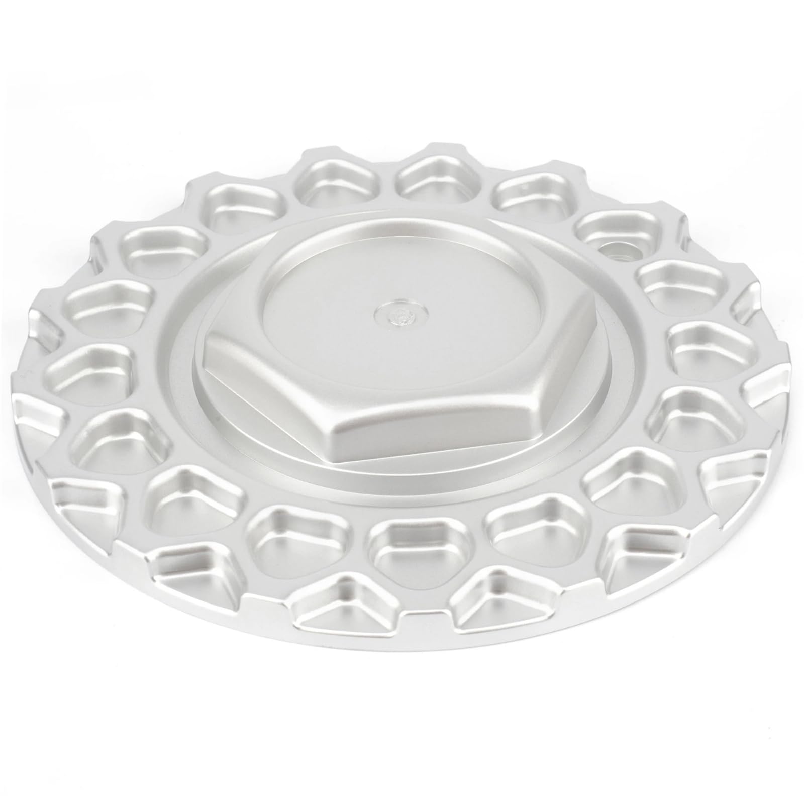 1/4 pièces 168 mm/6,61 Pouces enjoliveurs de Roue compatibles avec Les Jantes Voiture n° 09.24.028, Rechange Automobiles(1Pc Chrome add Logo)