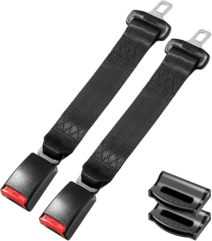 4 Pack Car Seat Belt Extender, 2 Pcs 14 inch Automotive Safety Belt