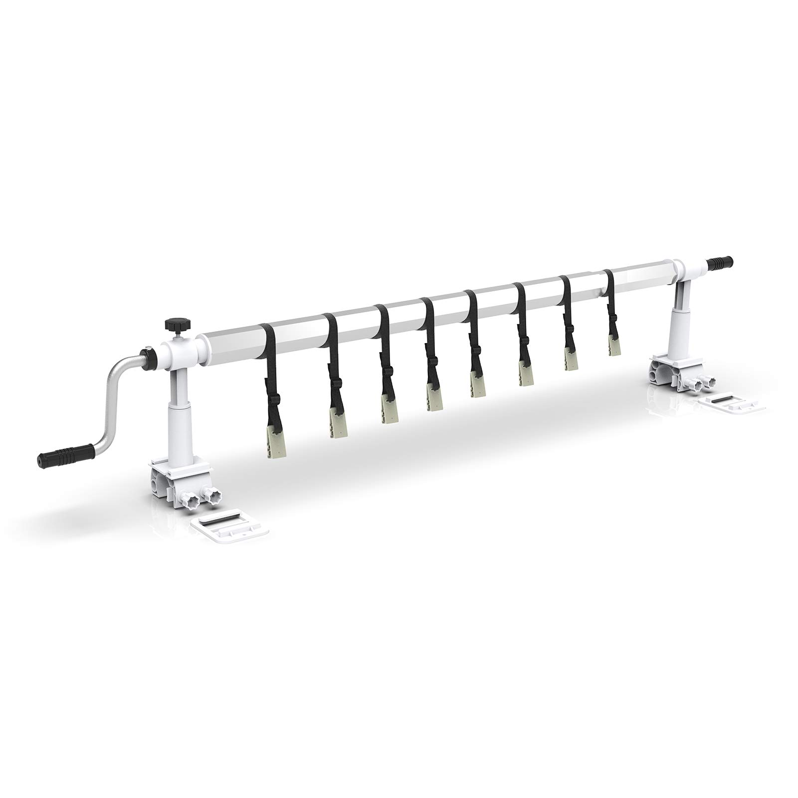 LEADZM Hochwertiges Poolabdeckungsrollensystem aus Aluminiumlegierung - Aufrollsystem für Solar, Geeignet für Pools mit einem Durchmesser von 1,5 bis 4,5 Metern