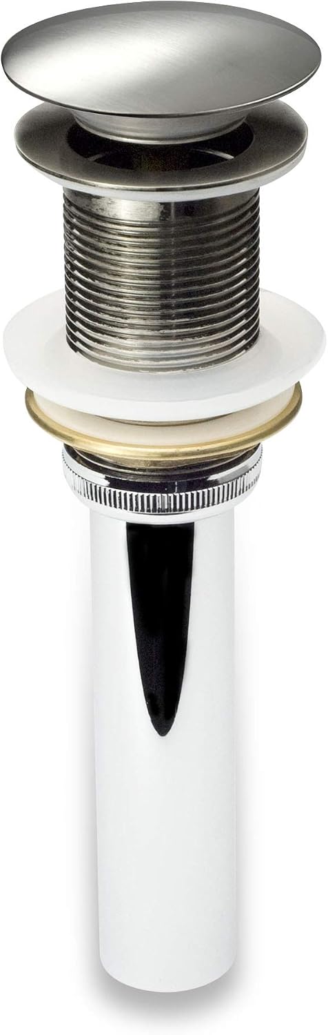 Decor Star PU-001-TB 1 5/8" Bathroom Faucet Vessel Vanity Sink Pop Up Drain Stopper Without Overflow Brushed Nickel
