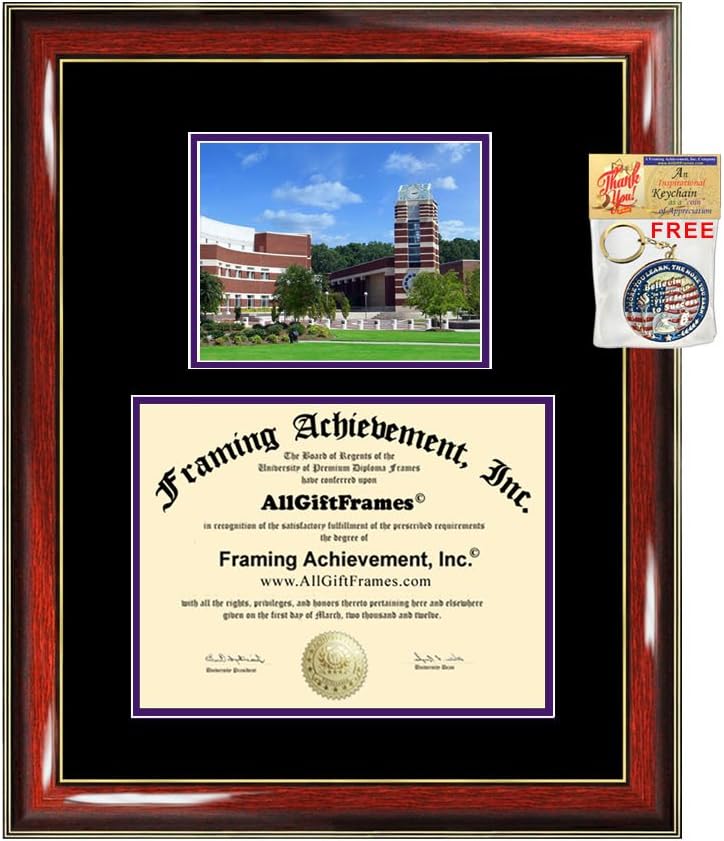 East Carolina University Diploma Frame - ECU Graduation Degree Frame - Matted College Campus Photo Graduation Certificate Collegiate Gift Plaque Framing