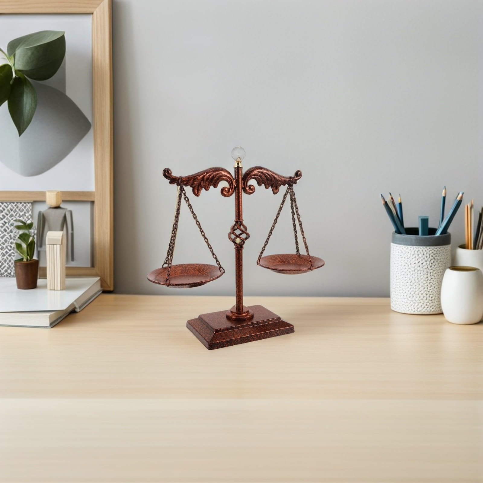 DECHOUS Vintage Dekorationswaage aus Eisen für Büro und Schreibtisch