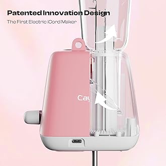 Caydo French Knitting Machine, Electric i Cord Knitting Machine, Knitting Mill i-Cord Knitter Machine, Automatic Knitting Wool to i-Cords, DIY Crochet Machine for Adults&Kids(Patented)