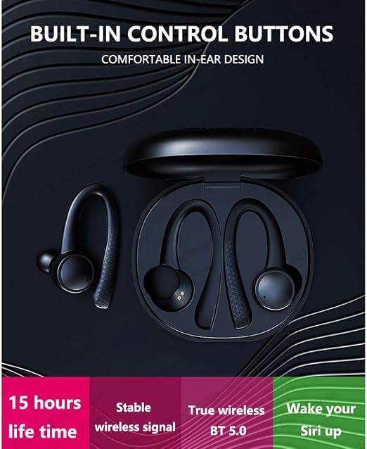 Kinnart - Auricolari Bluetooth wireless T7 Pro TWS universali mini  auricolari senza fili, per smartphone, colore: Nero : Amazon.it: Elettronica
