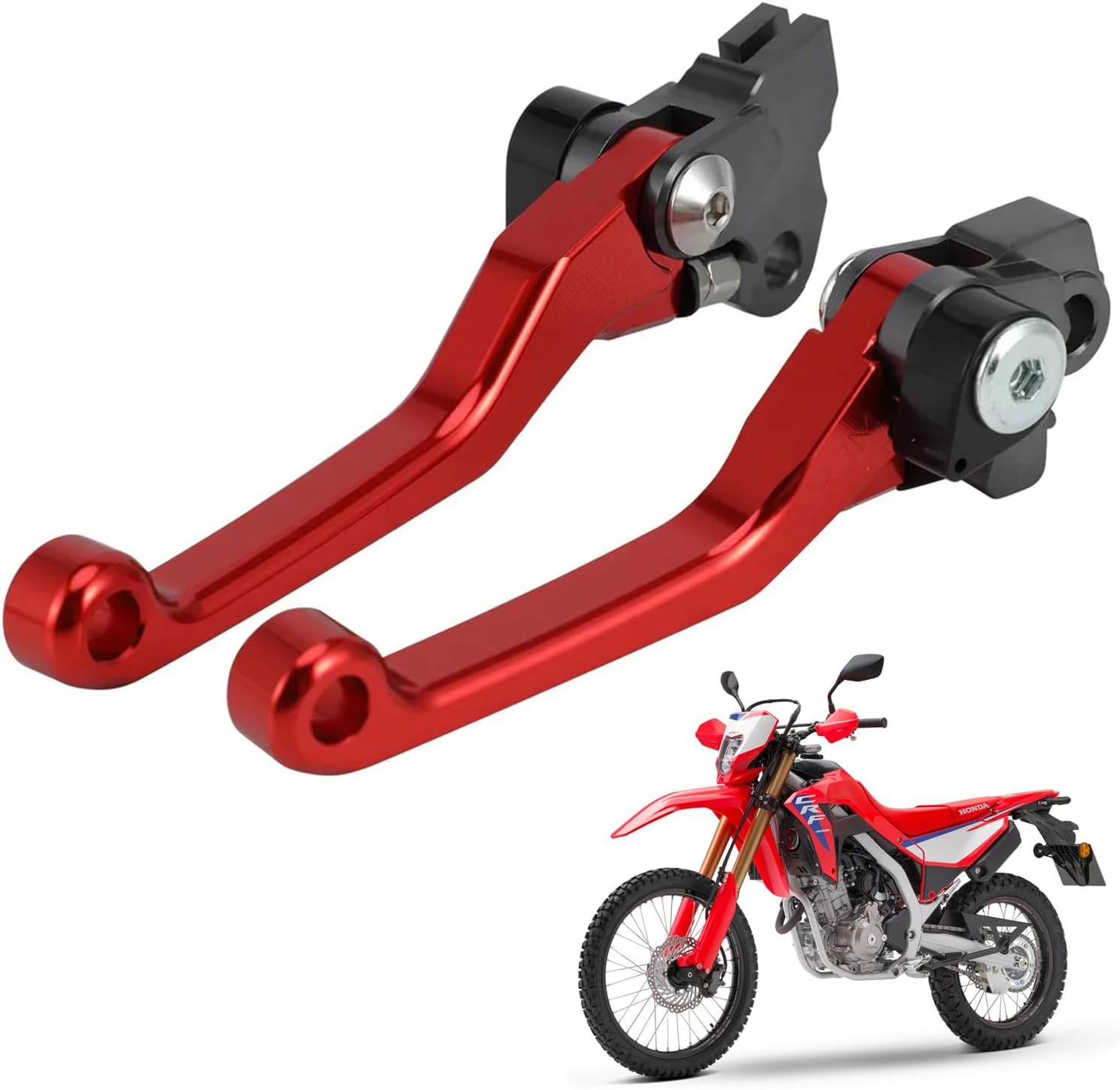 Factory Foldable Clutch & Front Brake Lever Set for Honda CRF300L 2021-2026 | Replaces OEM Part 53175-KZZ-305 and 53178-K1T-E10