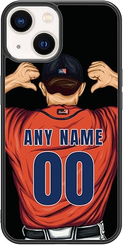 Miniatura 1 de Custome - Funda de teléfono de béisbol, diseño creativo de béisbol deportivo con número de estrella para iPhone 14, 13, 12, 11 Pro Max Plus Mini Xr