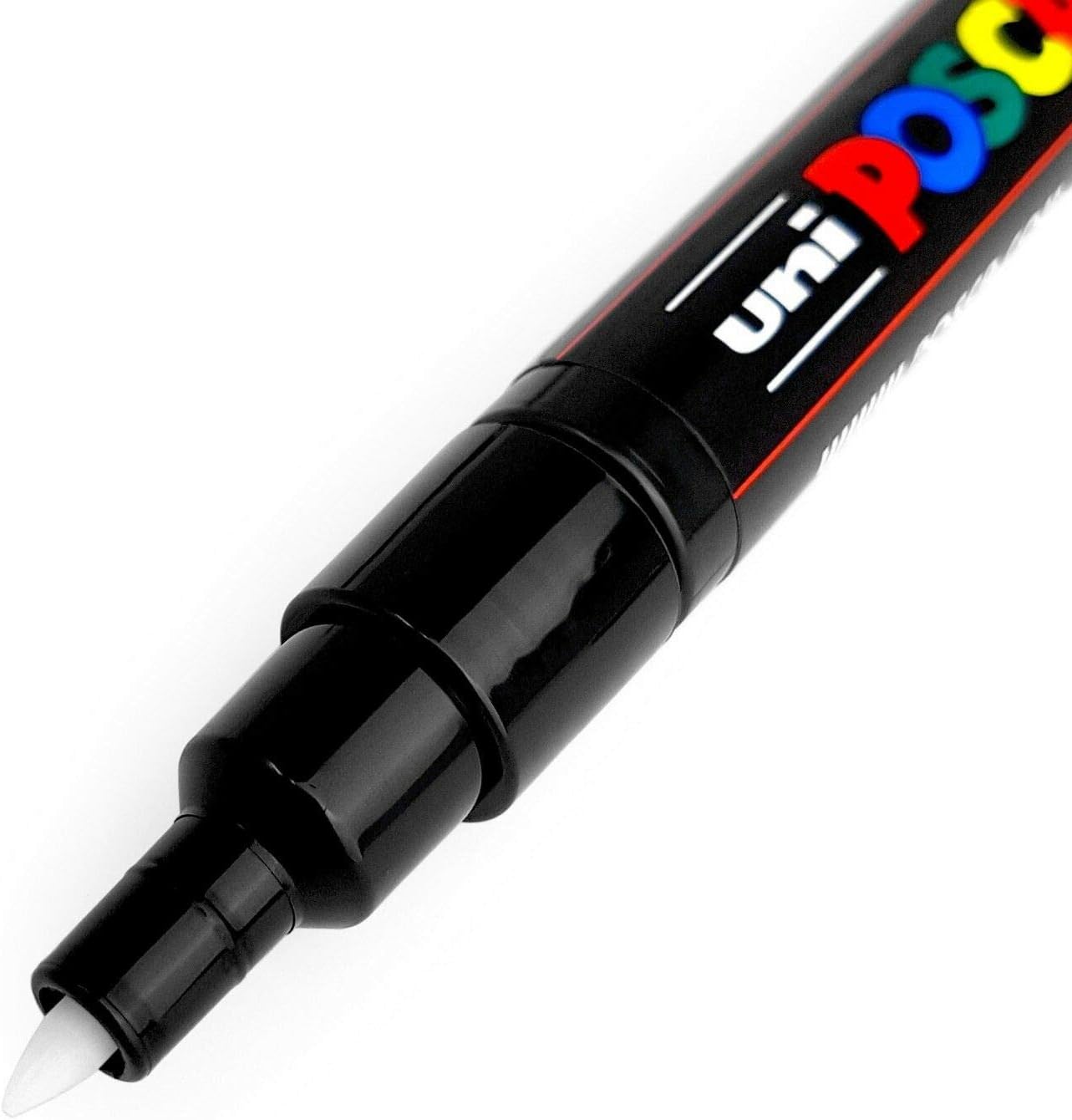 POSCA — Художественные маркеры PC-1M — Набор из 4 штук — в пластиковом чехле (оттенки серого)