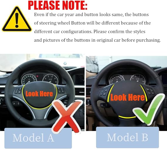 Bright Blue Car Steering Wheel M Mode Button Trim Cover Replacement for BMW 3 Series E90 E92 E93 M3 2010-2012/For X1 E84 2008-2014
