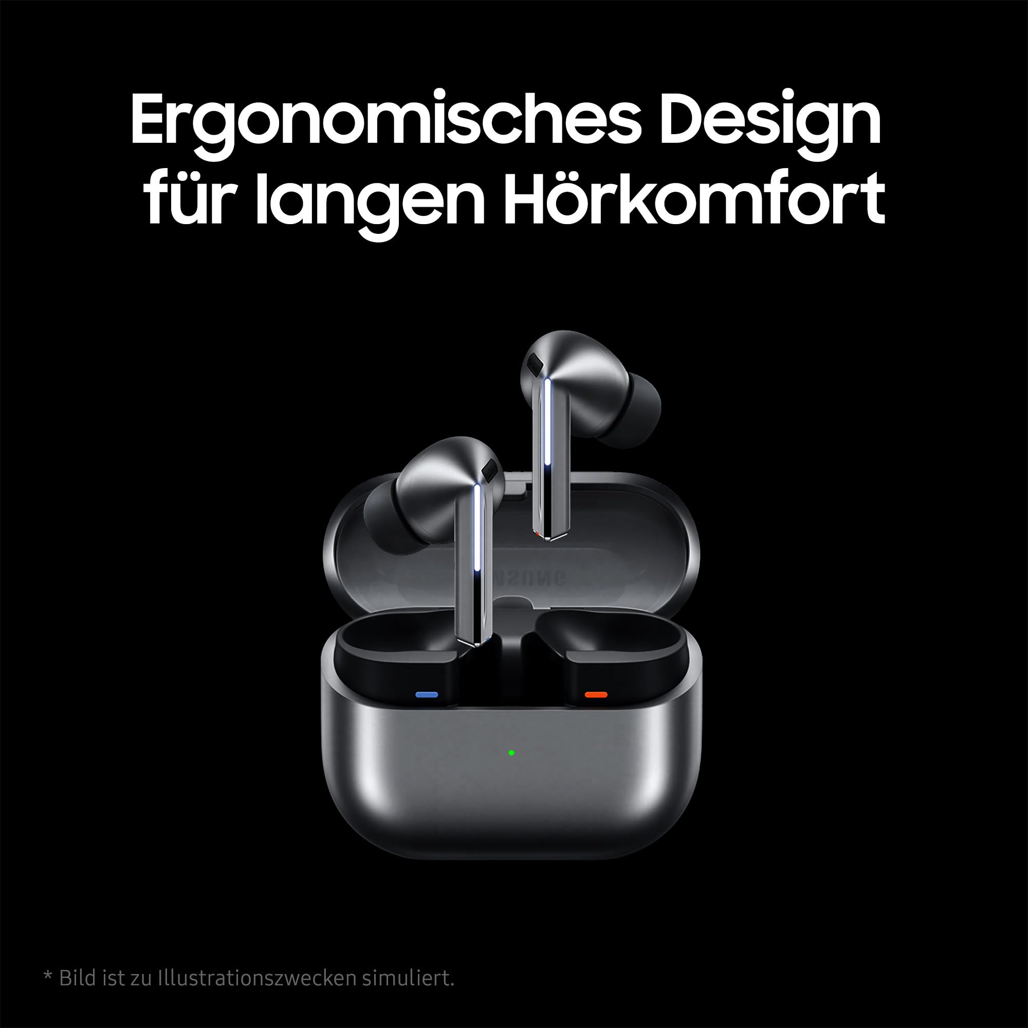 Samsung Galaxy Buds3 Pro bezprzewodowe słuchawki Bluetooth, aktywna redukcja szumów (ANC), adaptacyjna redukcja szumów, dźwięk 360, słuchawki douszne z dźwiękiem Hi-Fi, srebrne