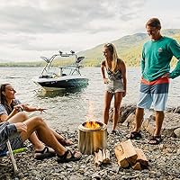 Solo Stove Feuerschale Ranger 2.0 | Feuerstelle zur Raucharmen Holzverbrennung, Herausnehmbare Auffangschale, Mobile Outdoor Feuertonne für Unterwegs, Edelstahl, 38 x 32 cm, 6,8 kg – Ansicht 9