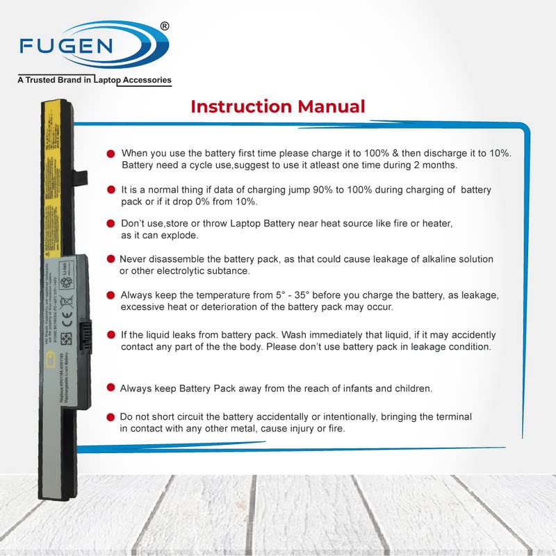 Fugen Laptop Battery Compatible with lenvo ideapad Eraser B40 B40-30 B40-80 M4450A V4400A L13S4A01 Series - Image 6