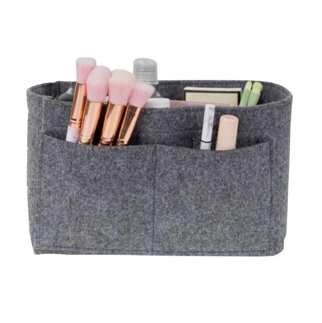 Rangement maquillage organisateur de sac en feutre contre le désordre