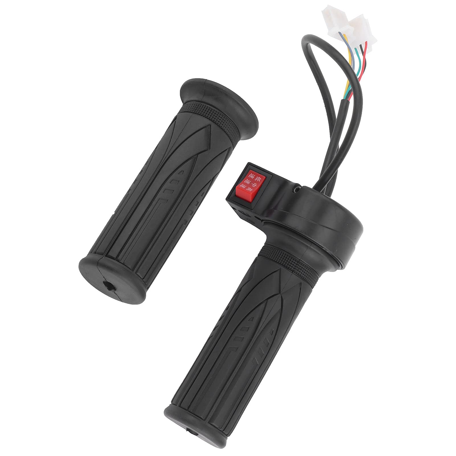 Throttle Grip, 1Pair Rubber Antislip Electric Throttle Grip 3 Speed Gear Handlebar for Electric Scooters Control