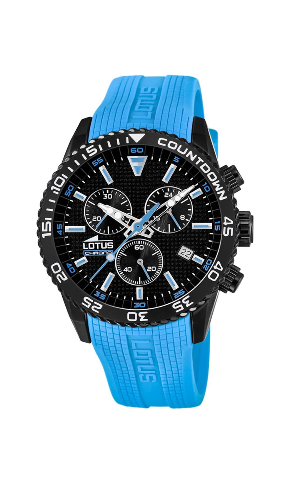 Relojes Lotus Herren Schwarz-Schwarz Lotus Armbanduhr Chronograph Quarz Plastik 18672/6