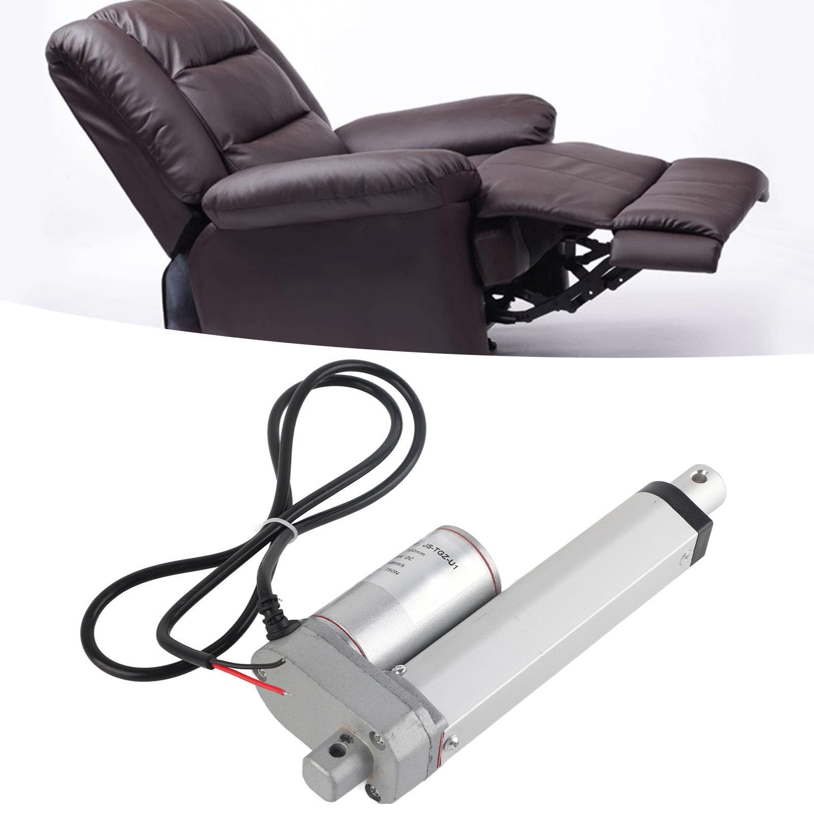 Actuador Lineal eléctrico JS~TGZ~U1 de 100 mm, 24 V, 30 W, 750 N, con Control Remoto para Cabezal de cámara (Solo actuador)