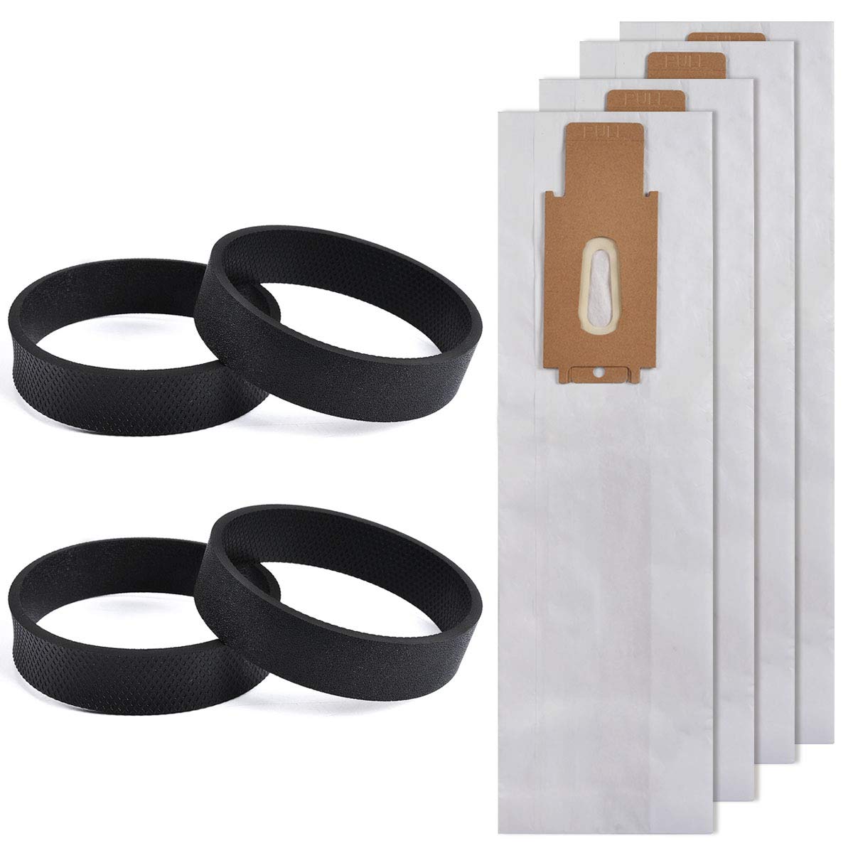 KEEPOW Vacuum Bags & Vacuum Belts Compatible with Oreck Vacuum Cleaner, Type CC Vacuum Bags and Replacement Belt for Oreck XL Upright Vacuum Cleaner,