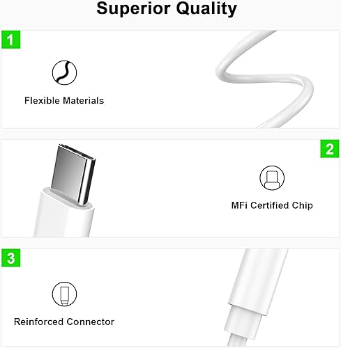 Miniatura 5 de Adaptador USB C a conector de auriculares de 0.138 in, paquete de 2 certificado MFi adaptador auxiliar de audio para iPhone 15 a 0.138 in compatible