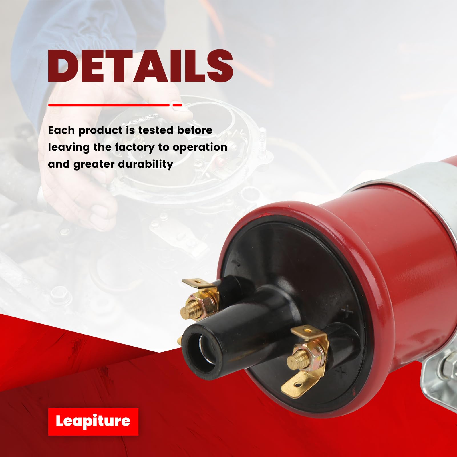Remplacement de Bobine de Sport pour bobine d'allumage électronique LUCAS 12 V DLB105 CBE5030 122.001 03SKV263 85.30030 8010489 de bobine de sport électrique 12 V pour Modification Automobile