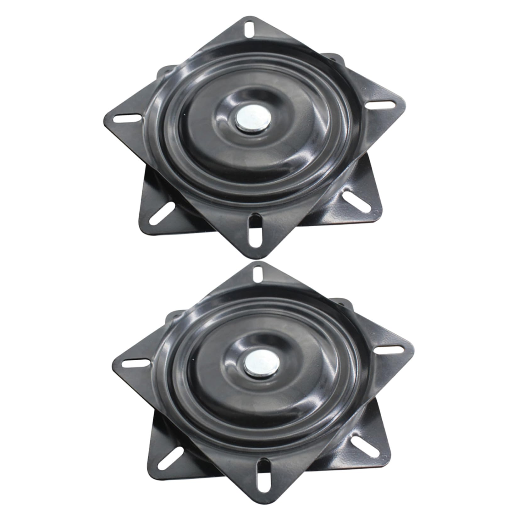 WOONEKY 2 Szt. Heavy Duty -calowa Obrotowa Podstawa z Łożyskiem Kulowym Do Stołków Barowych i Mebli Obrotowych Sztuk Wzmocniona Płyta Montażowa Do Krzeseł Barowych i Morskich Siedzisk