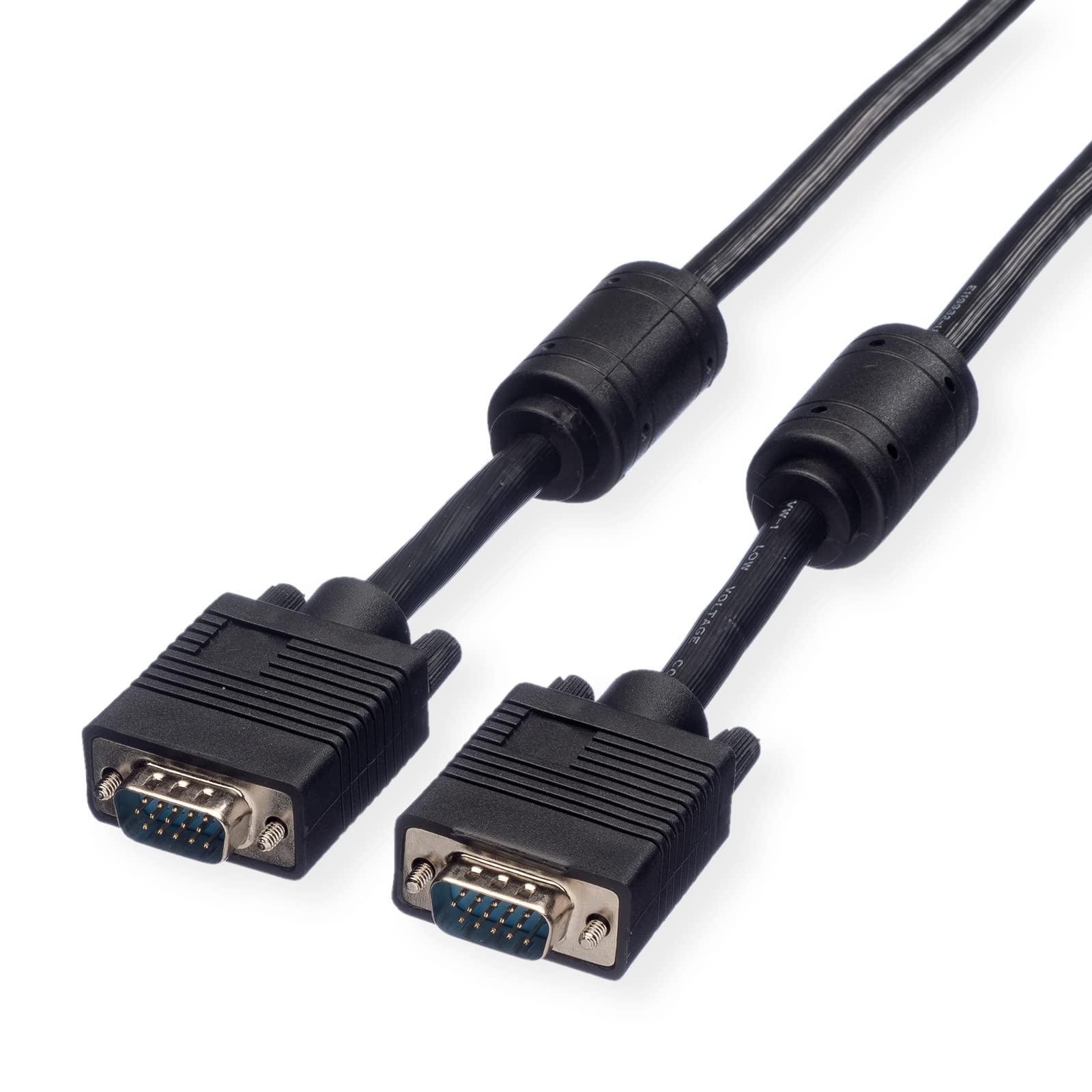 Rotronic ROLINE VGA Cable with Ferrite Core / +DDC / HD15 Male to Male / 6 m