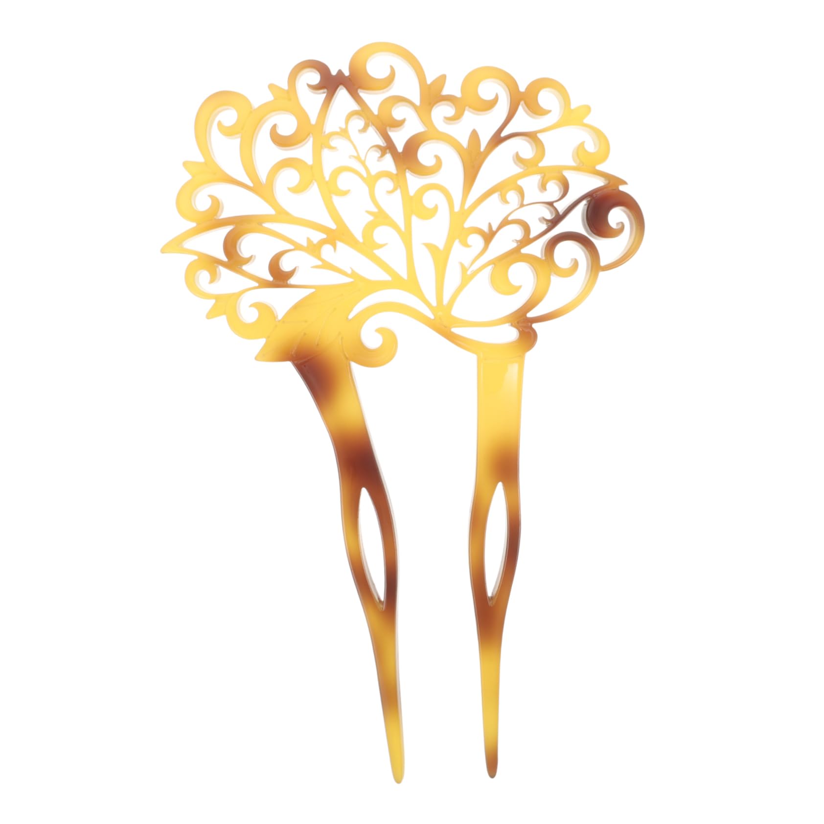 Didiseaon 3 Piezas horquilla antigua tiara pasadores pasador de pelo joyas para el cabello alfileres franceses palos de pelo Pavo real sombrerería Decorar Accesorios para el cabello Acrílico