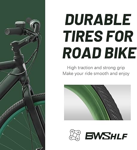 Miniatura 4 de BWSHLF 700x23c25c28c35c neumático de bicicleta de carretera, plegable de repuesto de cuentas de ciclismo neumáticos de bicicleta negro duradero 2