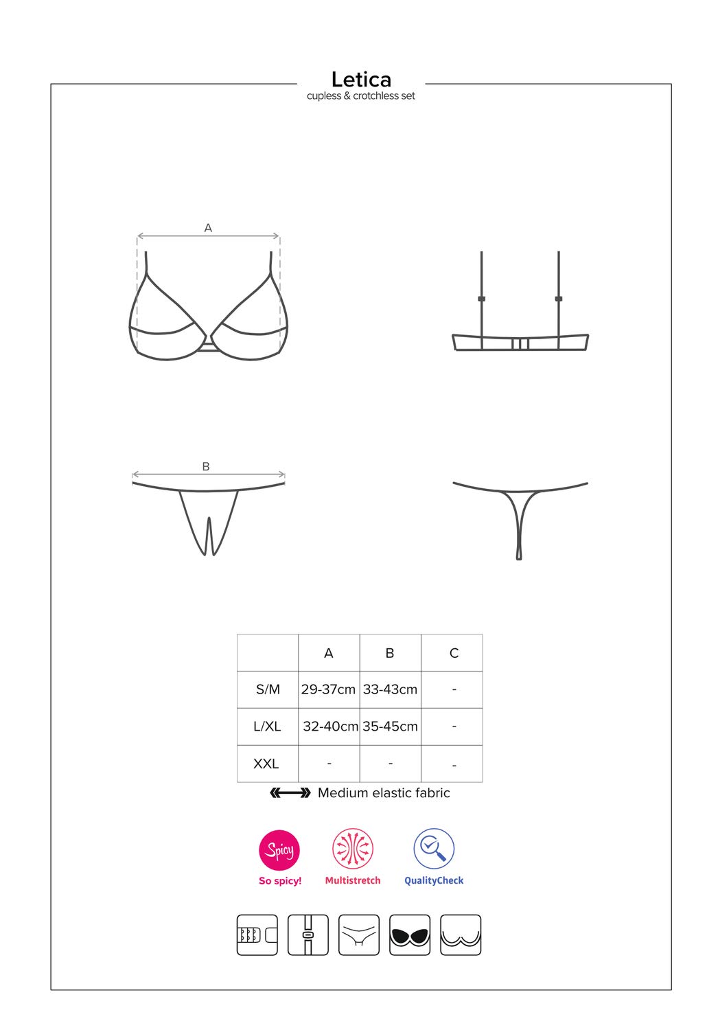 Obsessive M410 Soutien-gorge ouvert pour femme