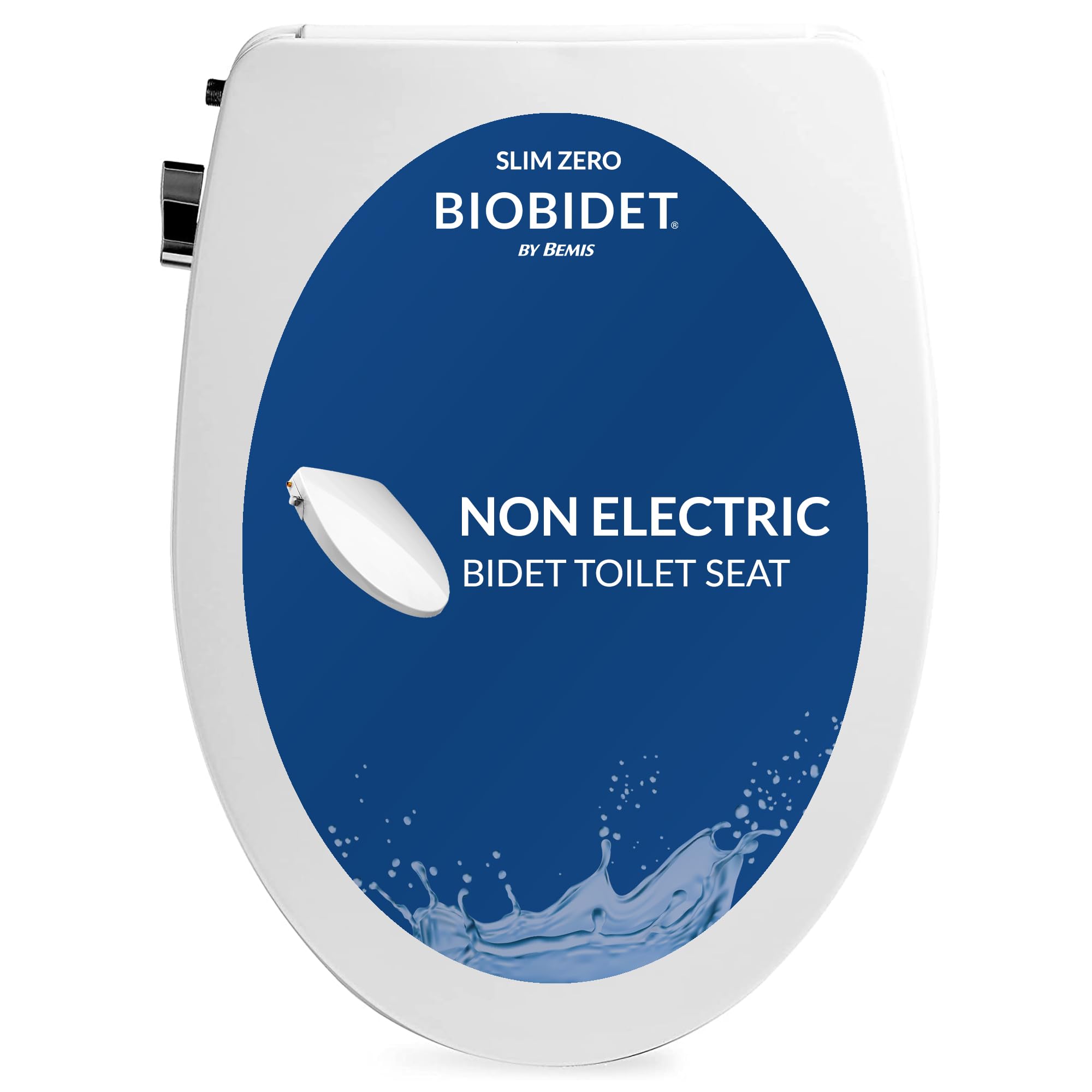 Bio Bidet Slim Zero elongated toilet seat in white