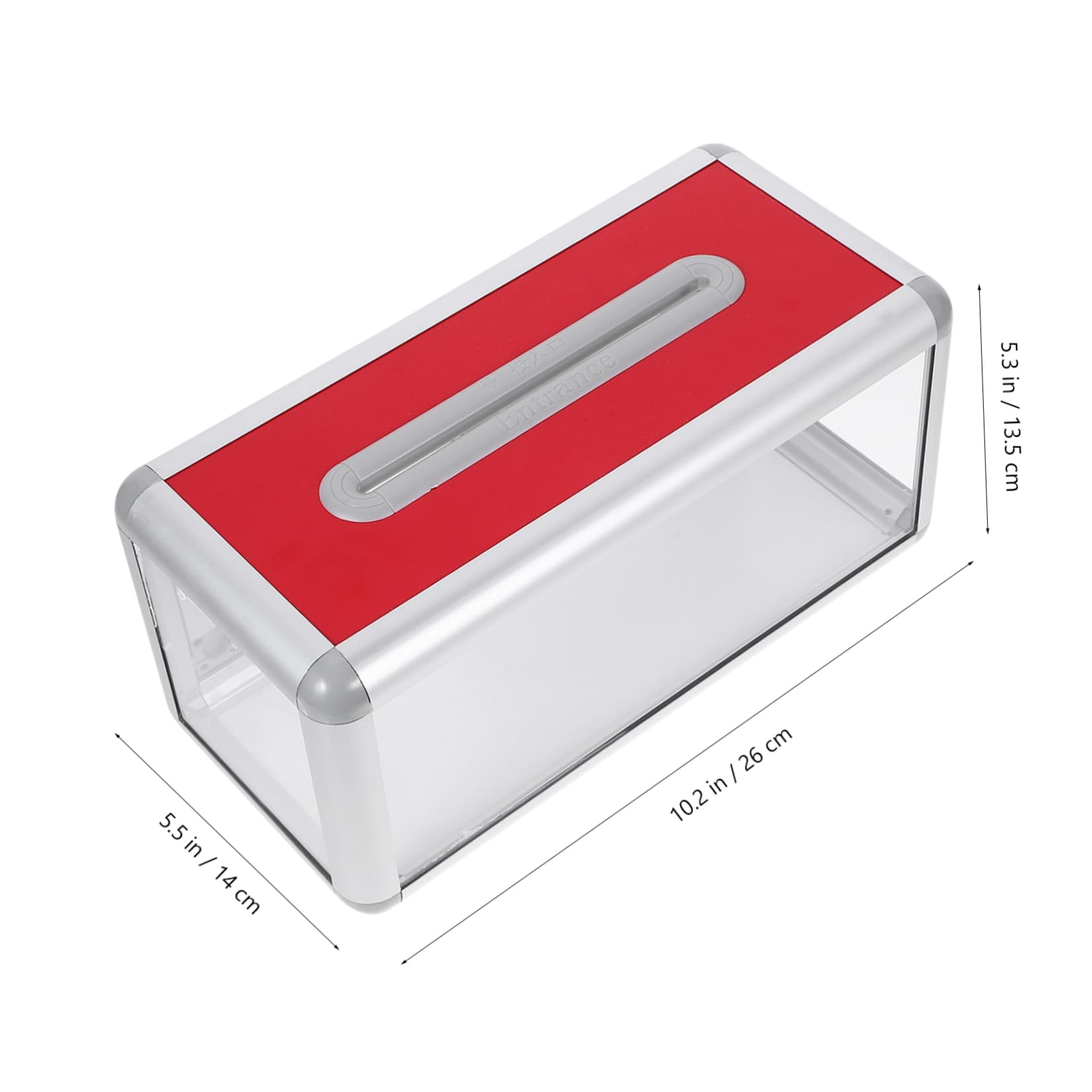 MAGICLULU Scatola Porta Biglietti Da Visita Da Tavolo Con Serratura Contenitore Resistente Per Biglietti Da Visita Urna Multifunzione Per Ufficio e Evento